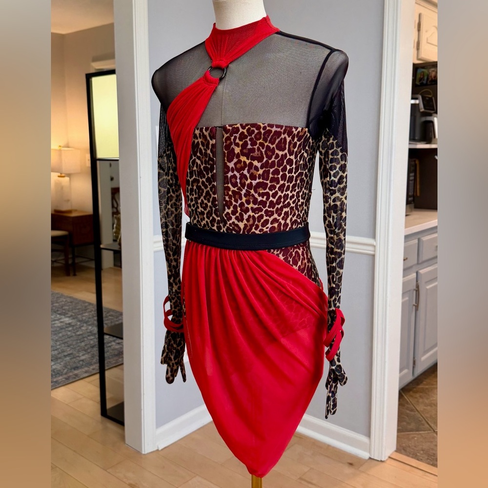 Red cheetah costume - Picture 3 of 4
